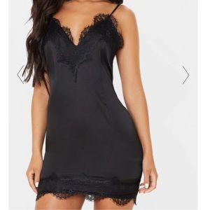 Pretty Little Thing Satin Lace Dress